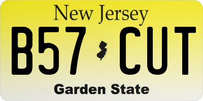 NJ license plate B57CUT