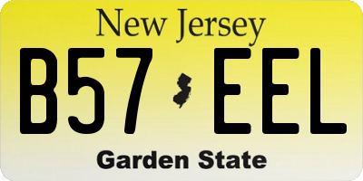 NJ license plate B57EEL
