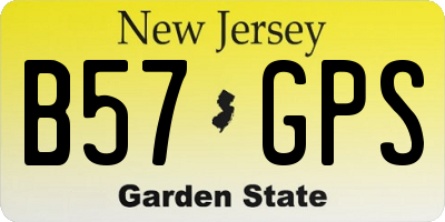 NJ license plate B57GPS