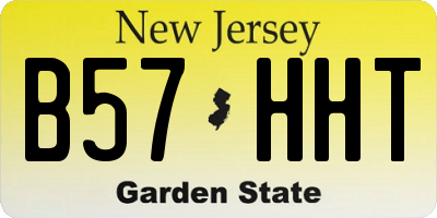NJ license plate B57HHT