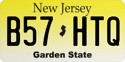 NJ license plate B57HTQ
