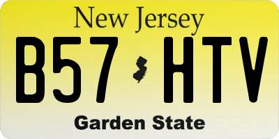 NJ license plate B57HTV