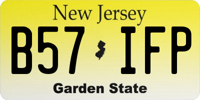 NJ license plate B57IFP