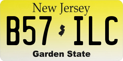 NJ license plate B57ILC