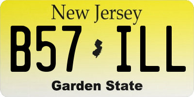 NJ license plate B57ILL