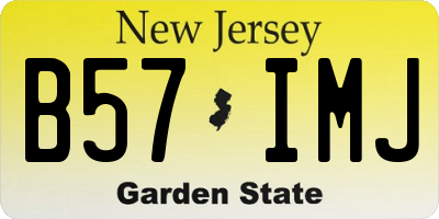 NJ license plate B57IMJ
