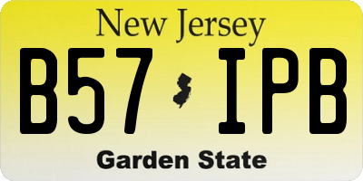 NJ license plate B57IPB