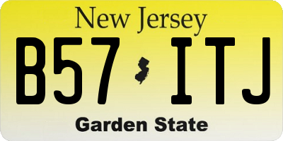 NJ license plate B57ITJ