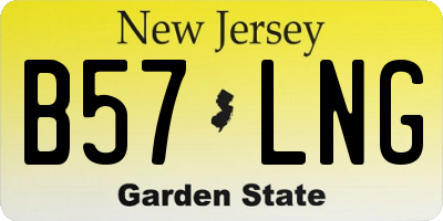 NJ license plate B57LNG