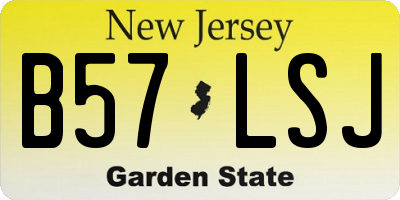 NJ license plate B57LSJ