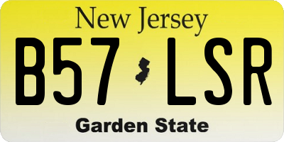NJ license plate B57LSR