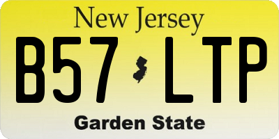NJ license plate B57LTP