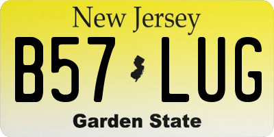 NJ license plate B57LUG