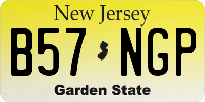 NJ license plate B57NGP