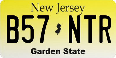 NJ license plate B57NTR