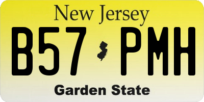 NJ license plate B57PMH