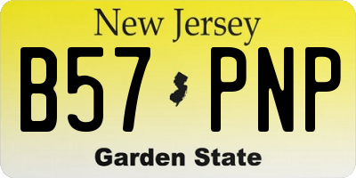 NJ license plate B57PNP