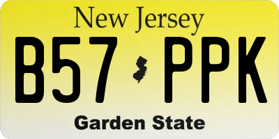 NJ license plate B57PPK