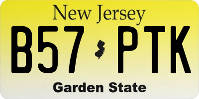 NJ license plate B57PTK