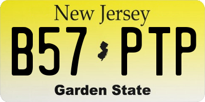 NJ license plate B57PTP