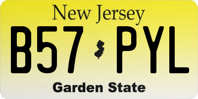NJ license plate B57PYL
