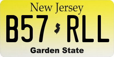 NJ license plate B57RLL