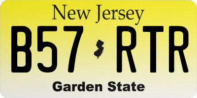 NJ license plate B57RTR