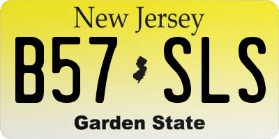NJ license plate B57SLS