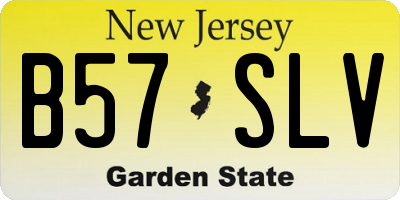 NJ license plate B57SLV