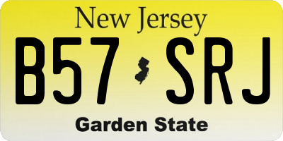 NJ license plate B57SRJ