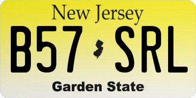 NJ license plate B57SRL