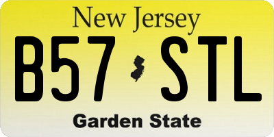 NJ license plate B57STL