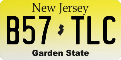 NJ license plate B57TLC