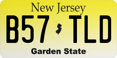 NJ license plate B57TLD