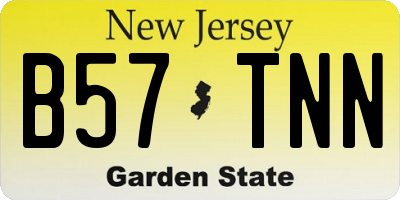 NJ license plate B57TNN