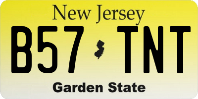 NJ license plate B57TNT