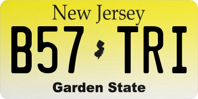 NJ license plate B57TRI