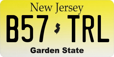 NJ license plate B57TRL