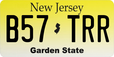 NJ license plate B57TRR