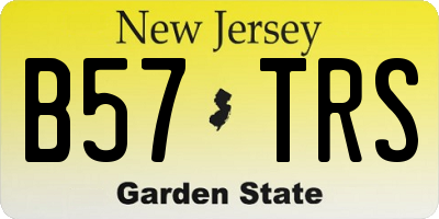 NJ license plate B57TRS