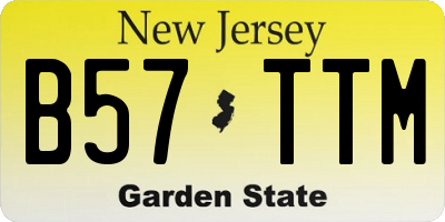 NJ license plate B57TTM
