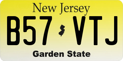 NJ license plate B57VTJ