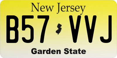 NJ license plate B57VVJ