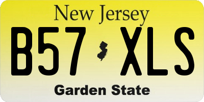 NJ license plate B57XLS