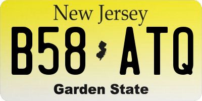 NJ license plate B58ATQ