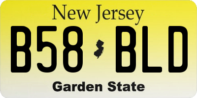 NJ license plate B58BLD