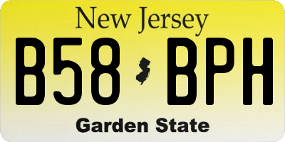 NJ license plate B58BPH