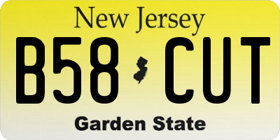 NJ license plate B58CUT