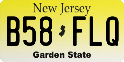 NJ license plate B58FLQ