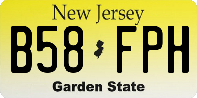 NJ license plate B58FPH